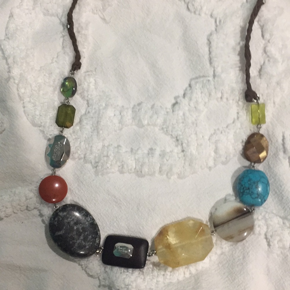 NWOT A|X natural stone necklace
